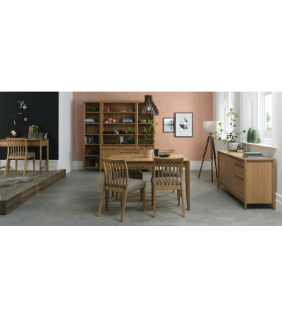 Bergen Oak Medium Extending Dining Table - Style Our Home