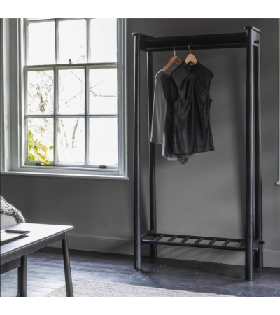 Wycombe Black Open Wardrobe - Style Our Home 