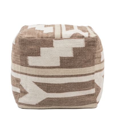 Falun Tonal Pouffe Biscuit by Gallery Living | Style Our Home