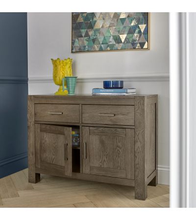 Turin Dark Oak Narrow Sideboard - Style our Home