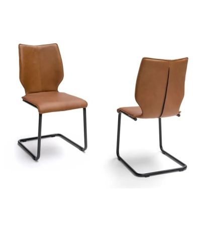 Luna Dining Chair with Black Powder Coated Legs by Bree's New World | Style Our Home