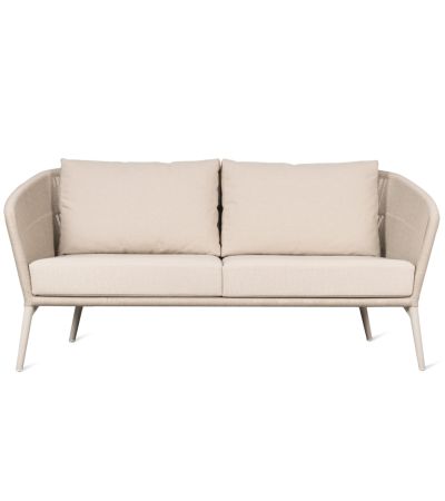 Vincent Sheppard Akari Lounge Sofa 2.5 Seater with 2 Seat and 2 Back Almond Cushions