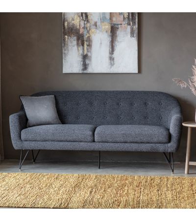 Volda Sofa Licorice Black - Style Our Home 