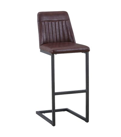Vintage Brown Leather Bar Stool by Baumhaus | Style Our Home