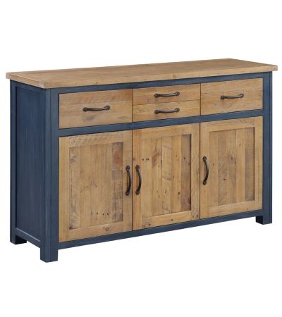Splash of Blue - Sideboard 3 Door / 4 Drawer by Baumhaus | Style Our Home
