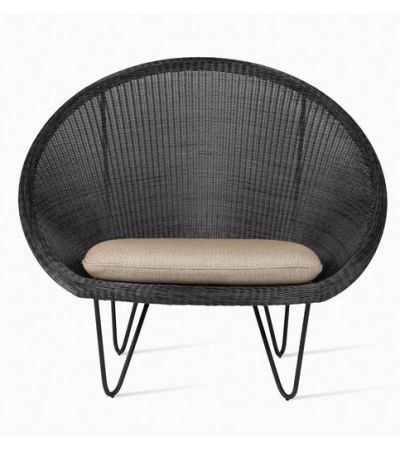 Gipsy Cocoon Black Frame & Mocca Seat by Vincent Sheppard 
