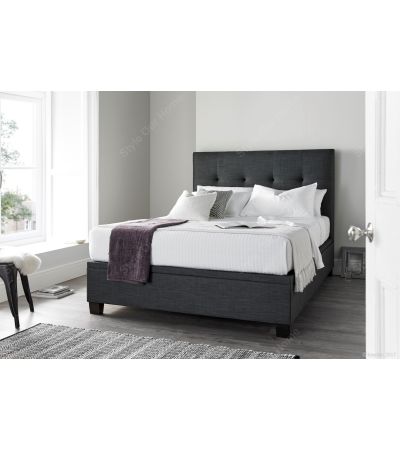 Walkworth Upholstered Ottoman King Bed - Grey