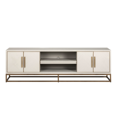 Whitebone Brass 4 - Door TV Unit by Richmond Interiors | Style Our Home 