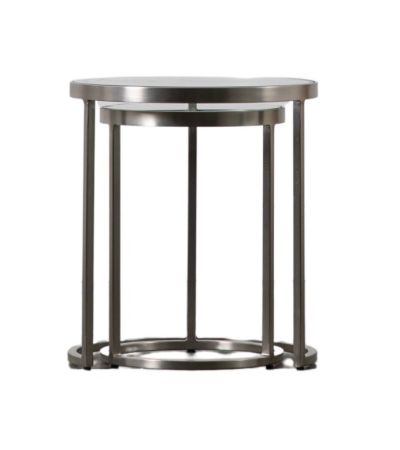 Perrin Silver Nest of 2 Tables by Hudson Living | Style Our Home