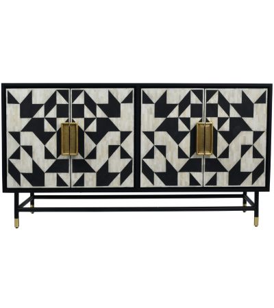 Wolseley Bone Inlay Four Door Buffet Cabinet by Libra | Style Our Home