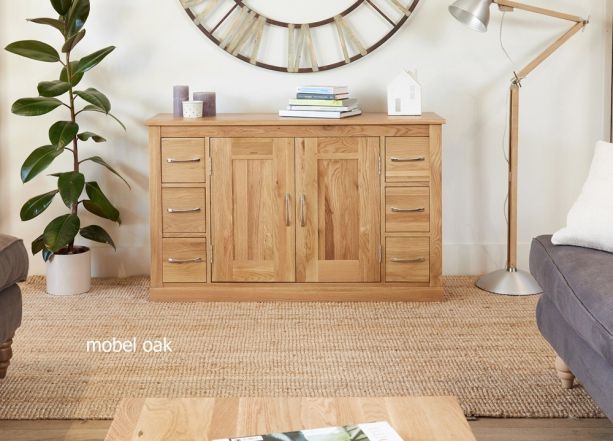 Baumhaus Mobel Oak Six Drawer Sideboard - Style Our Home