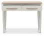 Larsen Scandi Oak & Soft Grey Console Table with Drawerby Bentle by Designs | Style Our Home
