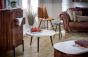 Marblestone Coffee Table With Marble Top And Metal Legs