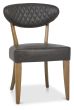 Ellipse Rustic Oak 6 Seater Table & 6 Ellipse Upholstered Chairs in Old West Vintage by Bentley Designs | Style Our Home