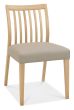 Bergen Oak 4-6 Seater Table & 4 Low Slat Back Chairs in Grey Bonded Leather by Bentley Designs | Style Our Home