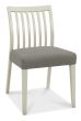 Bergen Grey Washed Oak 2-4 Seater Table & 2 Low Slat Back Chairs in Titanium Fabric by Bentley Designs | Style Our Home