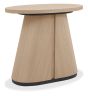 Vega Scandi Oak & Peppercorn Oval Lamp Table by Bentley Designs | Style Our Home