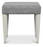 Larsen Scandi Oak & Soft Grey Stool - Grey Fabricby Bentley Designs | Style Our Home