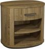 Vega Knotty Oak & Weathered Oak 1 Drawer Nightstand by Bentley Designs | Style Our Home
