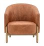 Tainton Brown Leather Armchair by Gallery Living | Style Our Home