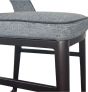 Verna Bar Stool - Enzimi Dark Grey and Dark Bronze by Tommy Franks | Style Our Home