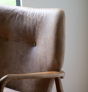 Jensen Brown Leather Armchair by Gallery Direct | Style Our Home