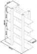 Turin Dark Oak Open Shelf Unit - Style our Home