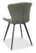 Garcia - Olive Vintage Faux Leather Chair with Black Legs (Pair)