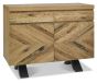 Ellipse Rustic Oak Narrow Sideboard by Bentley Designs | Style Our Home
