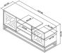 Athena Fumed Oak Entertainment Unit by Bentley Designs | Style Our Home
