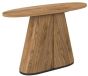 Vega Rustic Oak & Peppercorn Oval Console Table by Bentley Designs | Style Our Home