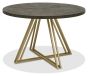 Athena Fumed Oak 4 Seater Circular Dining Table by Bentley Designs | Style Our Home