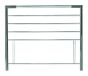 Bentley Designs Urban Nickel & Chrome Double Headboard - 135cm  - Style Our Home