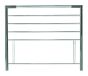 Bentley Designs Urban Nickel & Chrome Double Headboard - 135cm  - Style Our Home