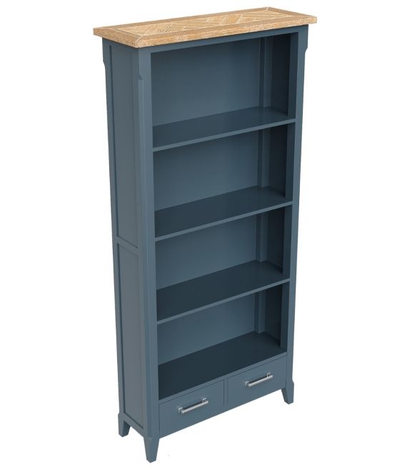 Signature Blue - Tall bookcase  by Baumhaus | Style Our Home