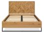 Riva Rustic Oak Panel 4'6 Double Bedstead | Style Our Home