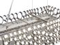Venus Nickel Rectangular Chandelier  By Libra | Style Our Home