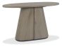 Vega Grey Oiled Oak & Peppercorn Oval Console Table by Bentley Designs | Style Our Home