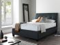 Accent Upholstered Ottoman Storage Double Bed - Slate