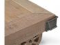 Reclaimed Wooden Coffee Table on Wheels