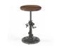 Adjustable Reclaimed Wood & Metal Stool