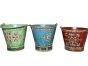 Set of 3 Hand Painted Buckets by Quirky Barn | Style Our Home
