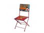 Hand Painted Iron Circus Folding Chair