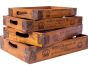 Set of 4 Butler Trays - King Charles