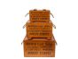 Set of 3 Rustic Vintage Wooden Lidded Chest Boxes - India Co by Quirky Barn | Style Our Home