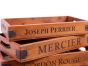 Set of 5 Vintage Wooden Serving Trays - Champagne