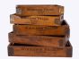 Set of 5 Vintage Wooden Serving Trays - Wimbledon Village by Quirky Barn | Style Our Home