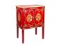 Red Floral Design Cabinet