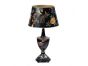 Black Lyre Bird Design Lamp with shade