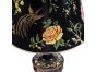 Black Lyre Bird Design Lamp with shade